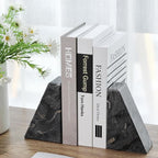 Karibiber Marble Bookends for Heavy Books, Decorative Book Ends for Shelves - Image 8
