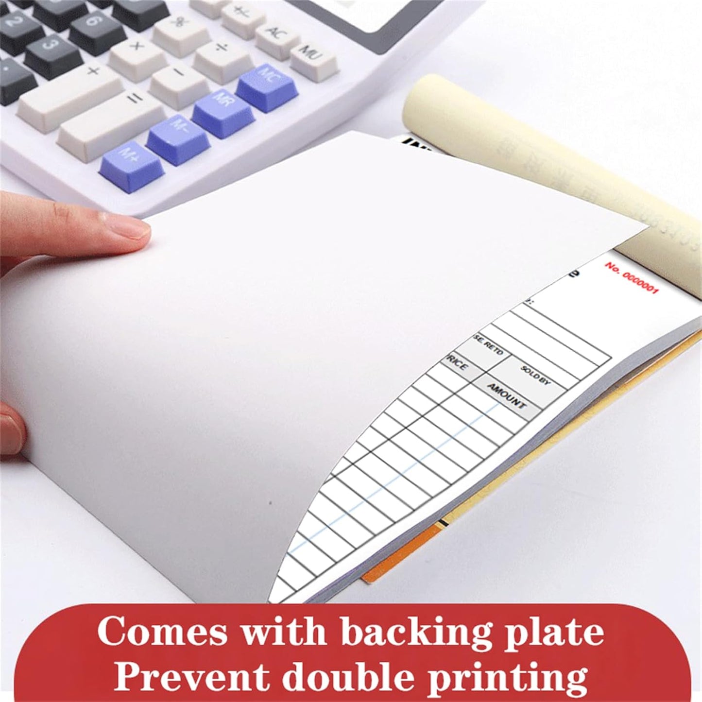 Custom Invoice Book in 3-Part /2-Part Receipt Book with Carbon Copies Personalized Carbonless Service Invoice Form Books Sales Order Book with Company Name Logo Address,A-Invoice Book with Logo