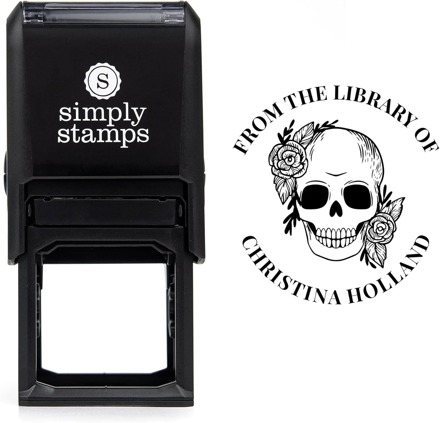 from The Library of Embossers & Stamps for Fantasy Book Readers | Custom Embosser | Custom Stamp | Ex Libris | Elevate Your Fantasy Collection of Stories and Novels (Design 16, Self-Inking Stamp)