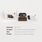 mooas Automatic Mini Flip Clock, Retro Vintage Automatic Flip Desk Clock - Image 8