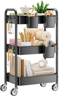 YASONIC 3 Tier Rolling Cart by YASONIC