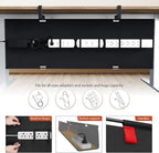 Univivi No Drill Under Desk Cable Management Tray, Clamp/Screw Mount Desk Cable - Image 2