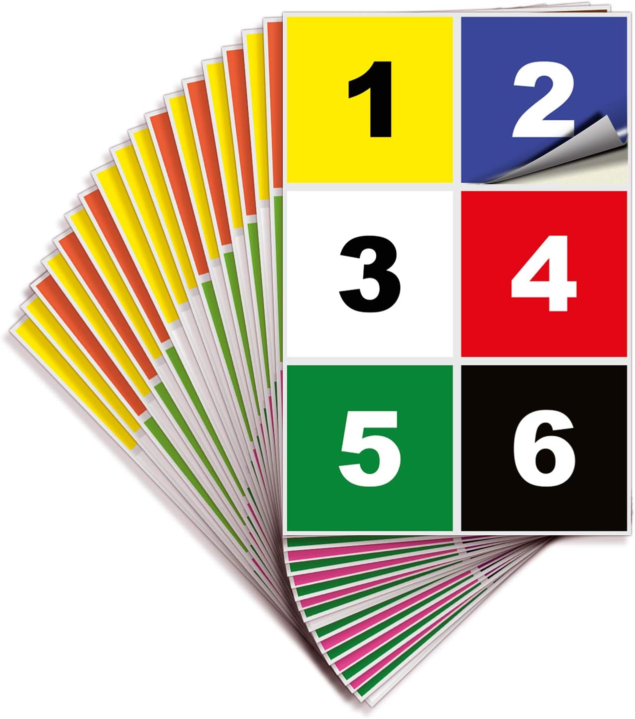 iSYFIX Multicolor Consecutive Number Stickers – 1 to 100, 3-inch, 1 Set – Vinyl Self Adhesive Premium Decal, Ideal for Inventory, Storage, Organizing, Boxes, Toolbox, Lockers & More, Indoor/Outdoor