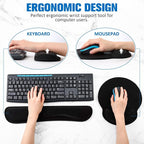 Yunsailing 8 Pcs Ergonomic Mouse Pad and Keyboard - Image 4