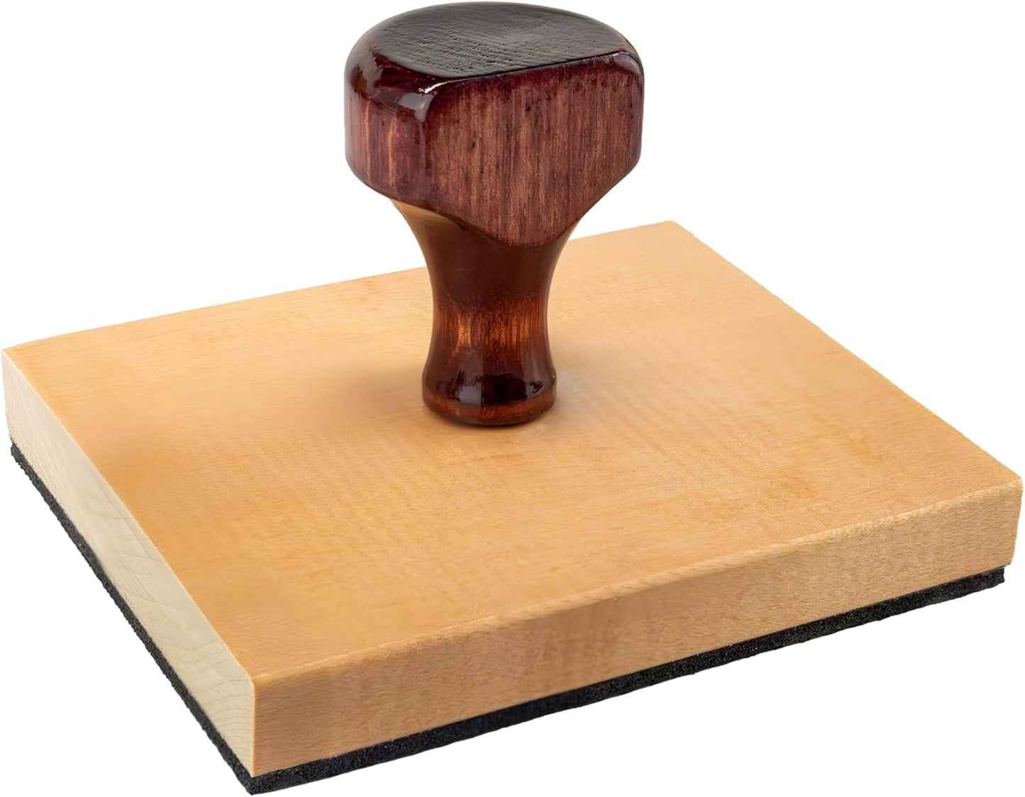 Custom Logo Hand Stamp - Personalized Wood Rubber Stamp - Upload Your Own Image (4"x6")