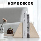 Karibiber Marble Bookends for Heavy Books, Decorative Book Ends for Shelves - Image 3