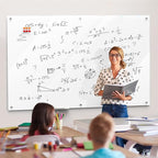 MaxGear Glass Whiteboard Wall Mounted, Frameless Magnetic Dry Erase Board - Image 8