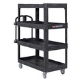 New Rubbermaid Commercial Products 4-Shelf Utility/Service Quad Cart, Heavy by RubbermaidCommercialProducts