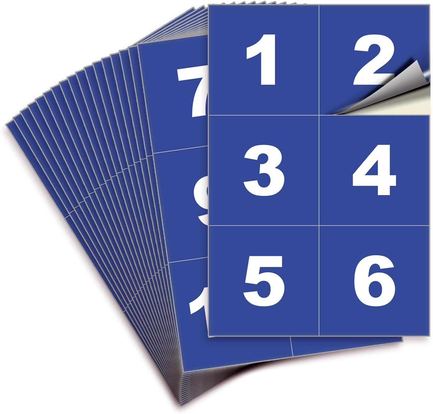 iSYFIX Blue Consecutive Number Stickers – 1 to 100, 3-inch, 1 Set – Vinyl Self Adhesive Premium Decal, Ideal for Inventory, Storage, Organizing, Boxes, Bins, Toolbox, Lockers & More, Indoor/Outdoor