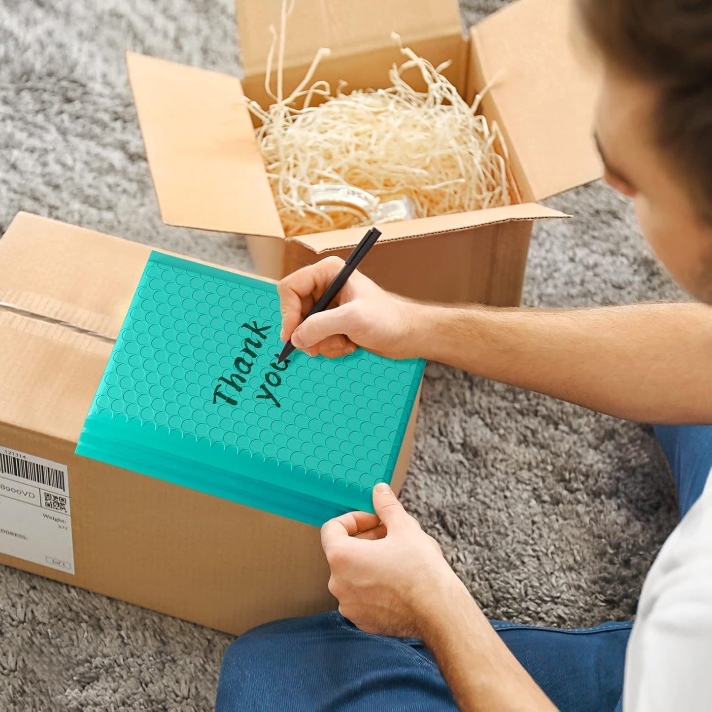 Metronic 9600 Pack Bubble Mailer 6x10 Inch Teal,Usable Size 6x9" Waterproof Padded Envelopes,Self-Seal Modern Bubble Mailers Cushioning for Shipping,Jewelry Makeup Supplies, Packaging Bulk