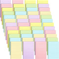 Seajan 48 Pcs Lined Sticky Notes 4 x 6 Self Stick Note Pads 6 Bright Colors by Seajan
