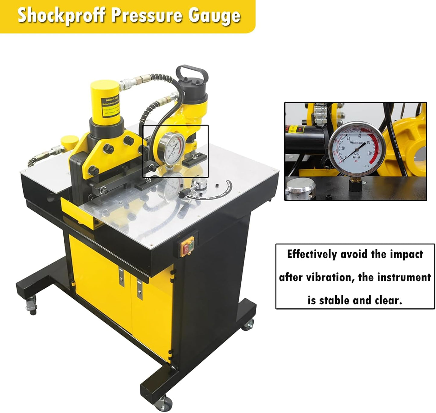 INTSUPERMAI 3 in 1 Busbar Processor Machine Hydraulic Punching Bending Cutting Machine Copper Busbar Processor Cutting, Punching, flating bend110V