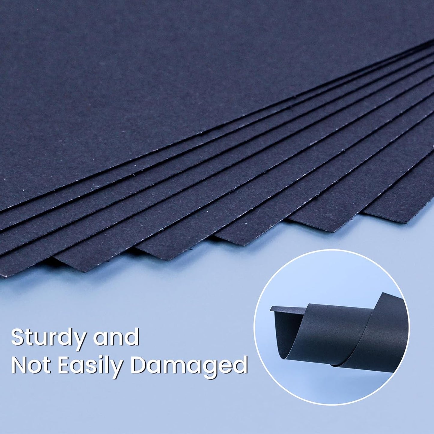 50 Sheets Black Cardstock Thick Paper 4 x 6, 250gsm/92lb Blank Heavy Cards Stock for Invitations, Printing, Postcards, Thankyou Cards, Index Cards, DIY Cards (Black, 4 x 6 inch)