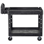 Rubbermaid Commercial Products 2-Shelf Utility/Service Cart, Lipped Shelves - Image 3