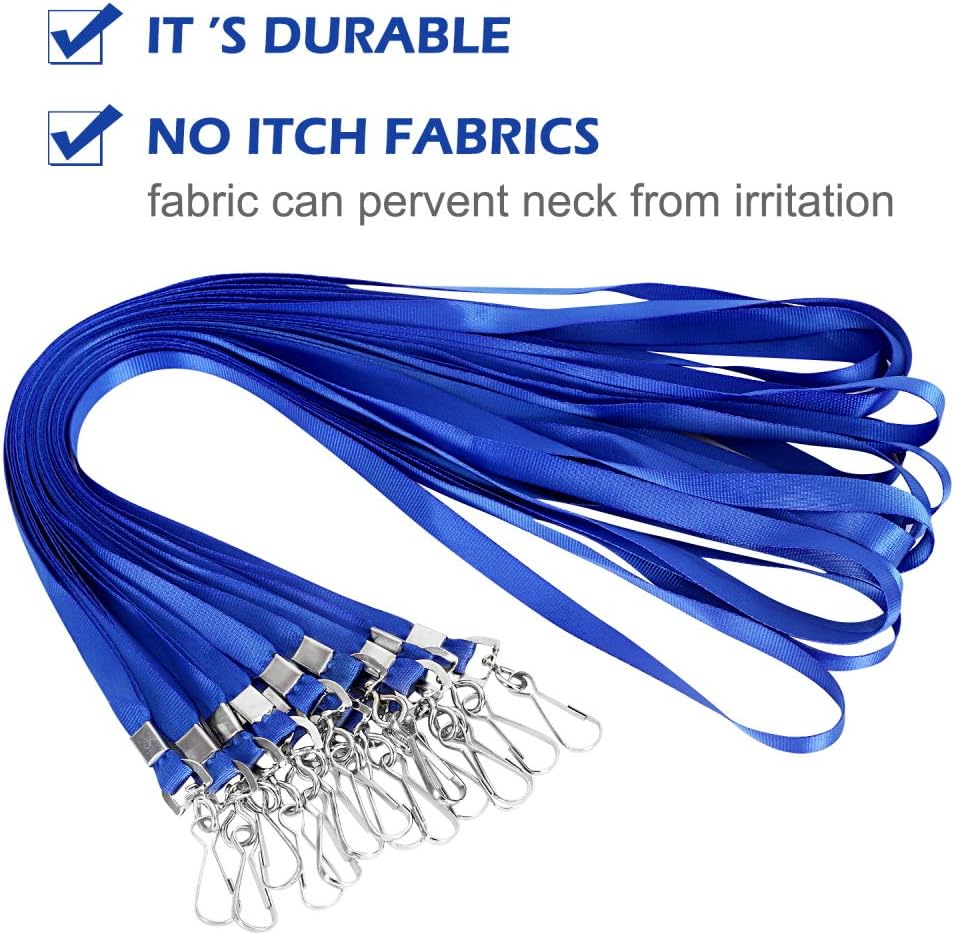 Lanyards for Id Badges Lanyard with Clip Swivel Hooks for Name Tags ID Badge Holder, Employees, Students, Attendees