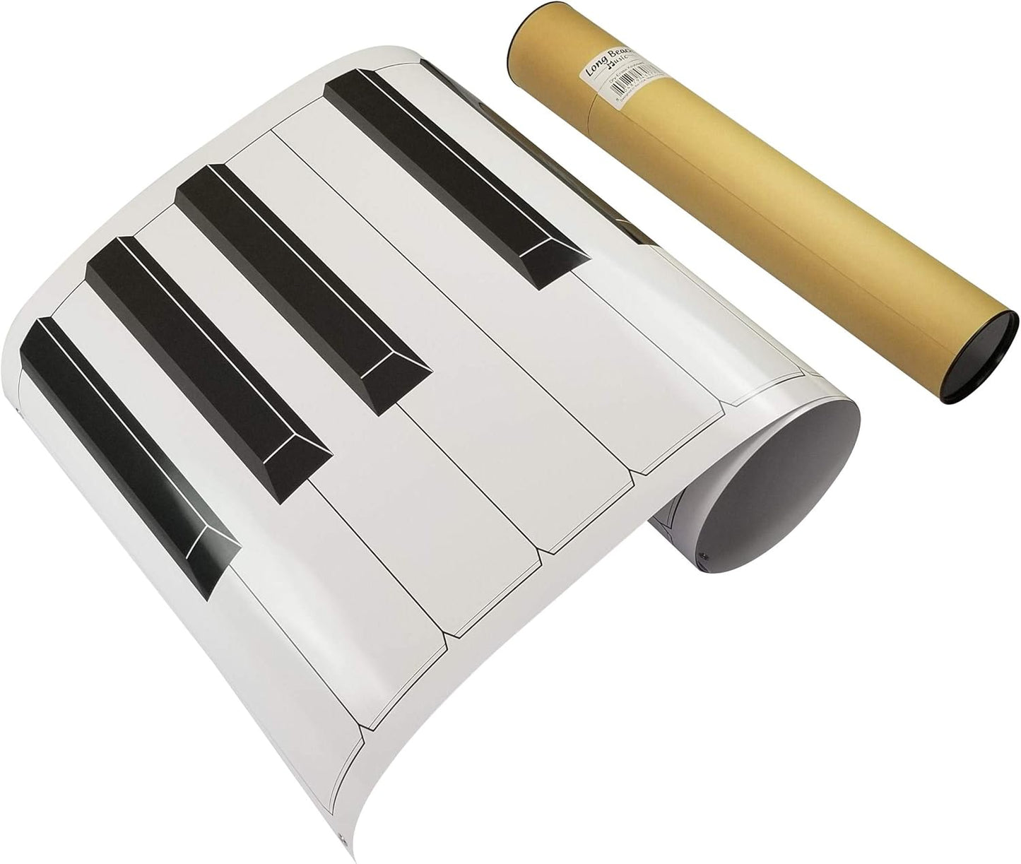 Dry Erase Piano Keyboard Laminated Poster, 61" Inches Large Jumbo Size for Classroom Lessons