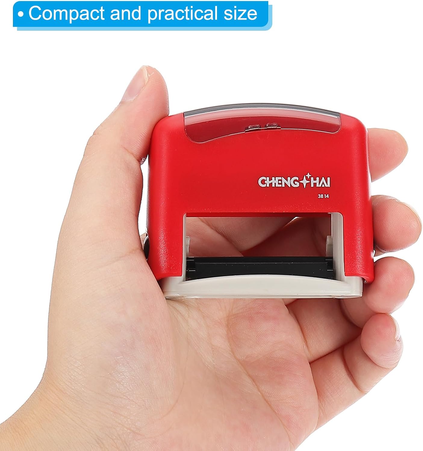 YOKIVE Cancelled Self Inking Rubber Stamp, Office Ink Business Stamp for Office Documents, Paperwork, Warehouse, Label (Red)