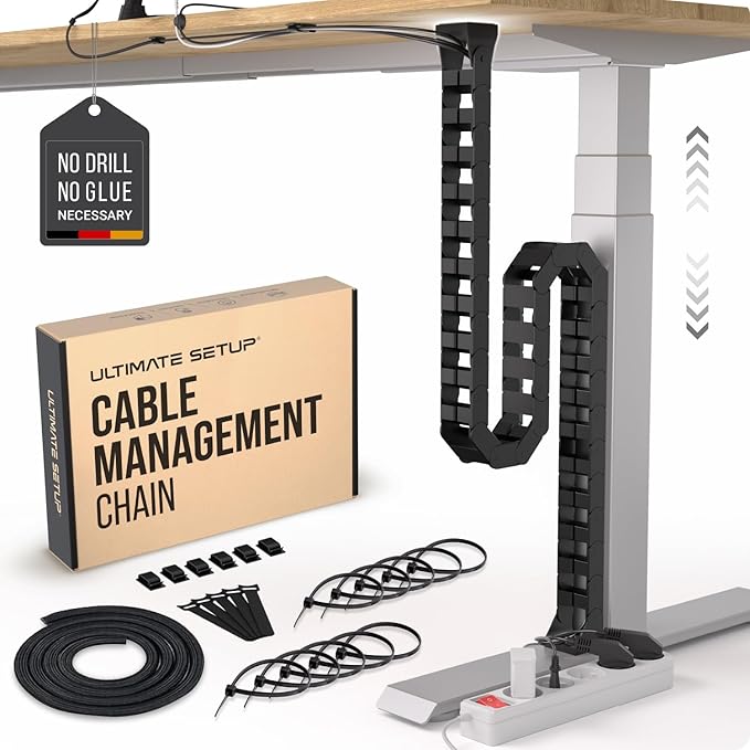 Ultimate Setup Under Desk Cable Management Vertebrae by UltimateSetup