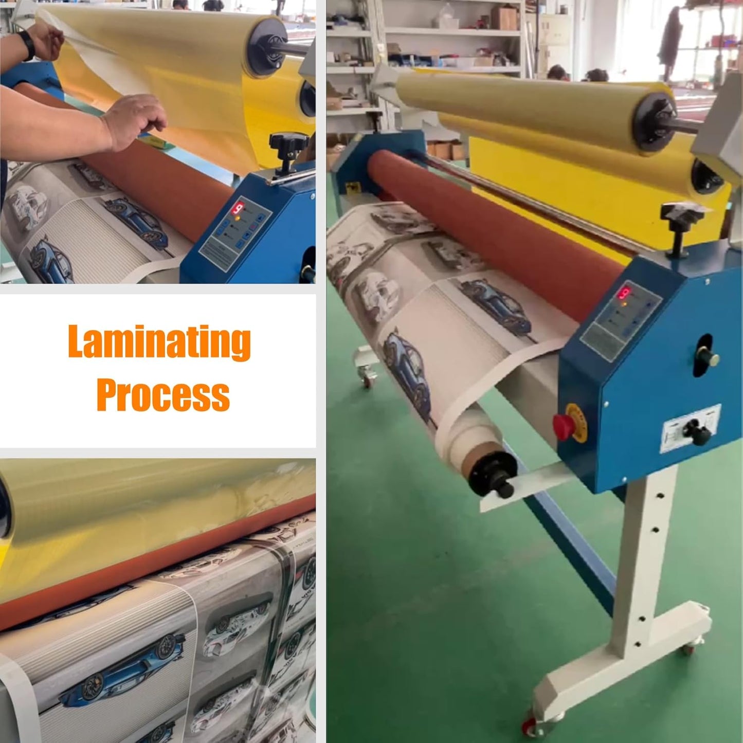 TECHTONGDA 63in Wide Format Cold Laminating Machine 110V Electric Manual Laminator Machine, Cold Roll Laminator with Self-Removing Film Function and Foot Pedal