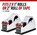 Heavy Duty 2-Inch Desktop Tape Dispenser, Dual Roll, Non-Slip Base - Image 2