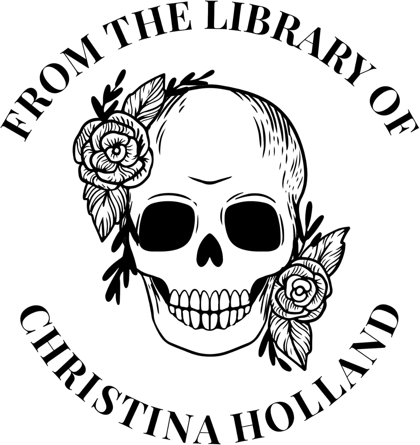 from The Library of Embossers & Stamps for Fantasy Book Readers | Custom Embosser | Custom Stamp | Ex Libris | Elevate Your Fantasy Collection of Stories and Novels (Design 16, Self-Inking Stamp)