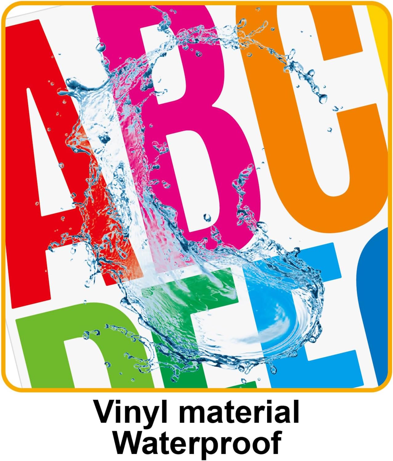 305 Pcs Waterproof 5" Vinyl Alphabet & Number Stickers - Self-Adhesive for Mailboxes, Windows, Doors, Signs, Vehicles, and More (Colored, 5 Inch)