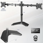 VIVO STAND-V002F Dual LED LCD Monitor Free-Standing Desk Stand - Image 3