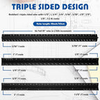 Macarrie 10 Pcs Architectural Scale Ruler 12" Architect Engineers Scale - Image 3