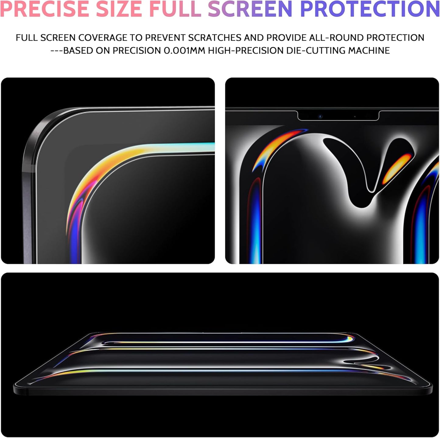 2 Pack Like Paper Screen Protector for iPad Air 13 Inch 2024/2025 (M2/M3, 6th/7th Gen), Matte Anti Glare PET Film/Blue Light Filter Eye Protection Cover/Drawing & Writing Feel Like on Paper
