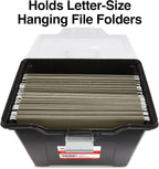 STAPLES File Box File Portable Tote, Letter Size - Image 3