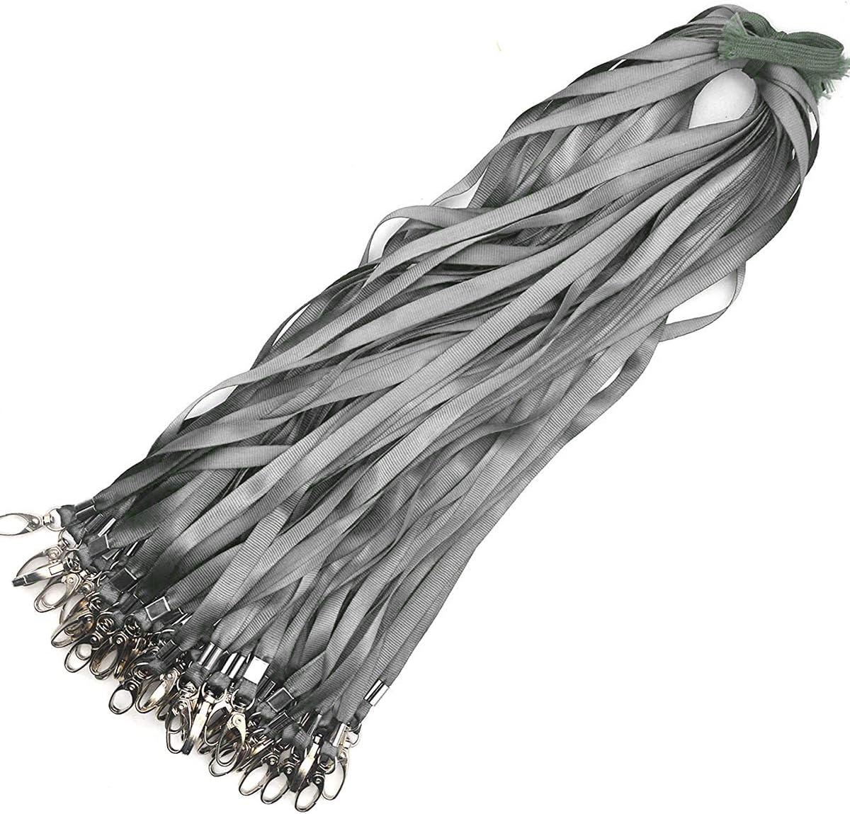 Lanyards 100Pcs Bulk Lanyard for Id Badges,Badge Lanyards Swivel Hooks Clips Great for Name Tags Badge