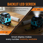 The Almighty Ruler Laser Tape Measure | Laser Distance Measurer, Heavy-Duty Tool - Image 5