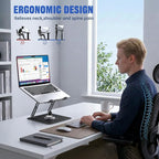 JOYEKY Laptop Stand for Desk, Adjustable Computer Stand - Image 6