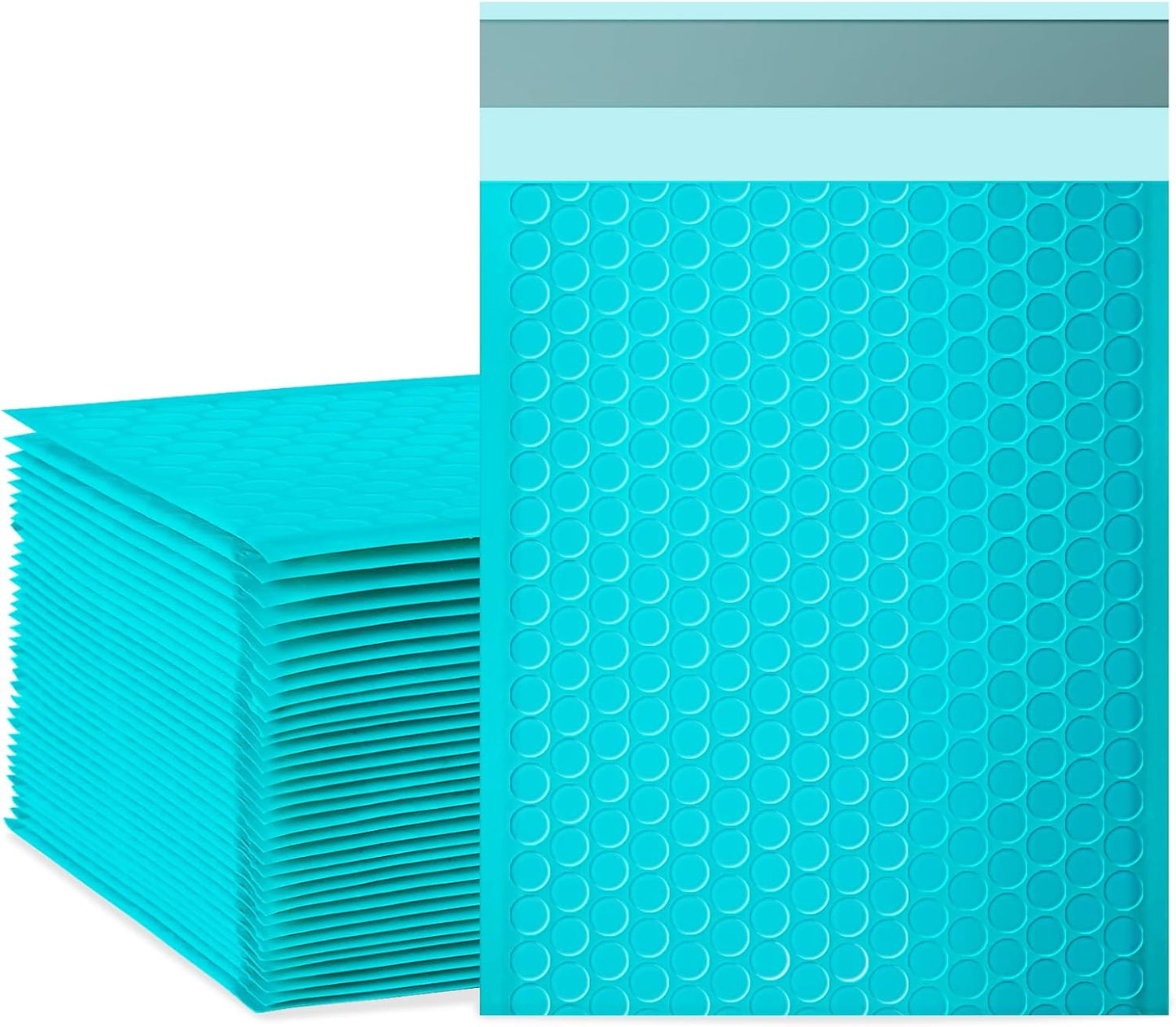 Bubble Mailers, 8.5x11 Inch Padded Bubble Mailers Pack of 50 Bubble Envelopes Opaque Self Seal Adhesive Waterproof Bags for Shipping and Packaging (Teal, 8.5x11-50Pc)