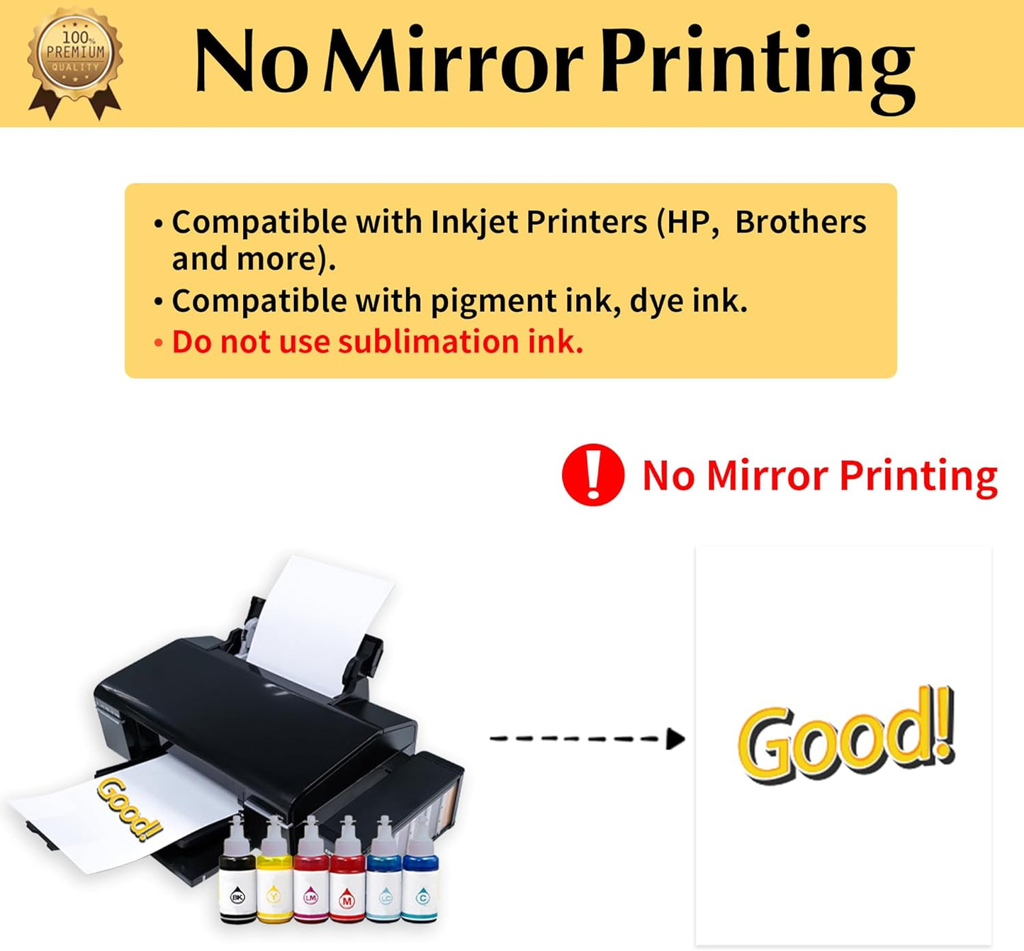 TransOurDream Dark Heat Transfer Paper for T Shirts (10 Sheets, 11x17") Printable HTV Heat Transfer Vinyl for Inkjet Printer Iron on Transfers for Dark Fabrics