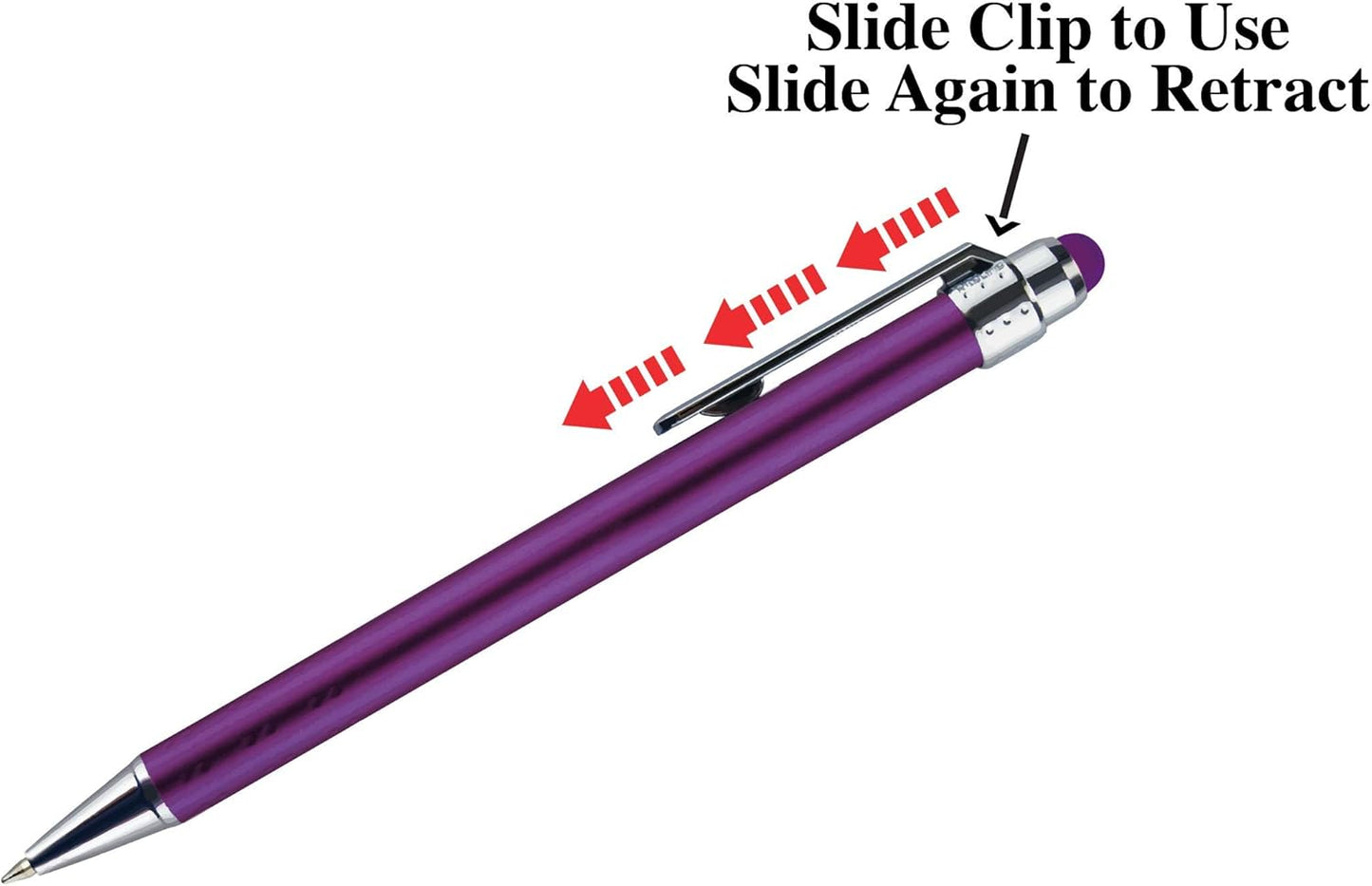 Personalized Pens with Stylus Tip -Bright Vibes- Click action - Custom - Black writing - Printed Name pens - Imprinted with Your Logo or Message - FREE PERSONALIZATION - 12 Pens/Box (Green)