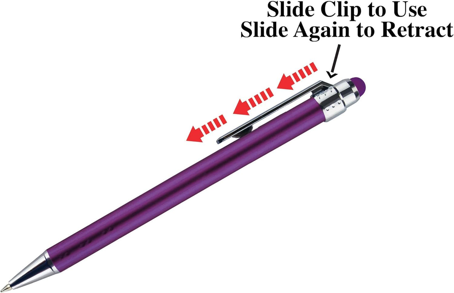 Personalized Pens with Stylus Tip -Bright Vibes- Click action - Custom - Black writing - Printed Name pens - Imprinted with Your Logo or Message - FREE PERSONALIZATION - 12 Pens/Box (Assorted)