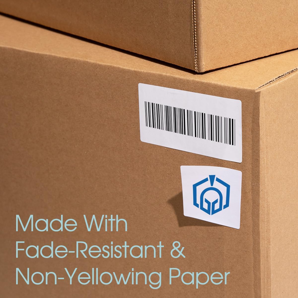 2" X 5" Matte White Shipping Labels Compatible with Inkjet and Laser Printers - 250 Sheets, 2000 Printable Paper Stickers for Mailing, Packages, Addresses - Spartan Industrial