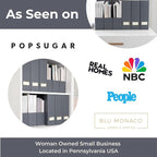 BLU MONACO | Set of 6 Foldable Grey Magazine File Holders - Image 9