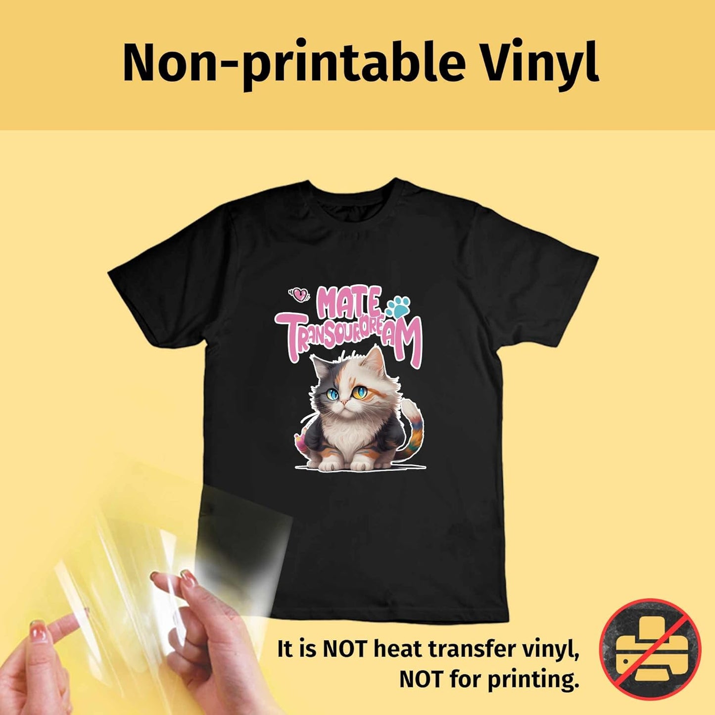 TransOurDream Tru-Transfer Tape for Dark Heat Transfer Paper (30 Sheets, 8.5"x11") Clear Heat Transfer Mask for T Shirts Iron on Transfer Paper (TAPD-30)