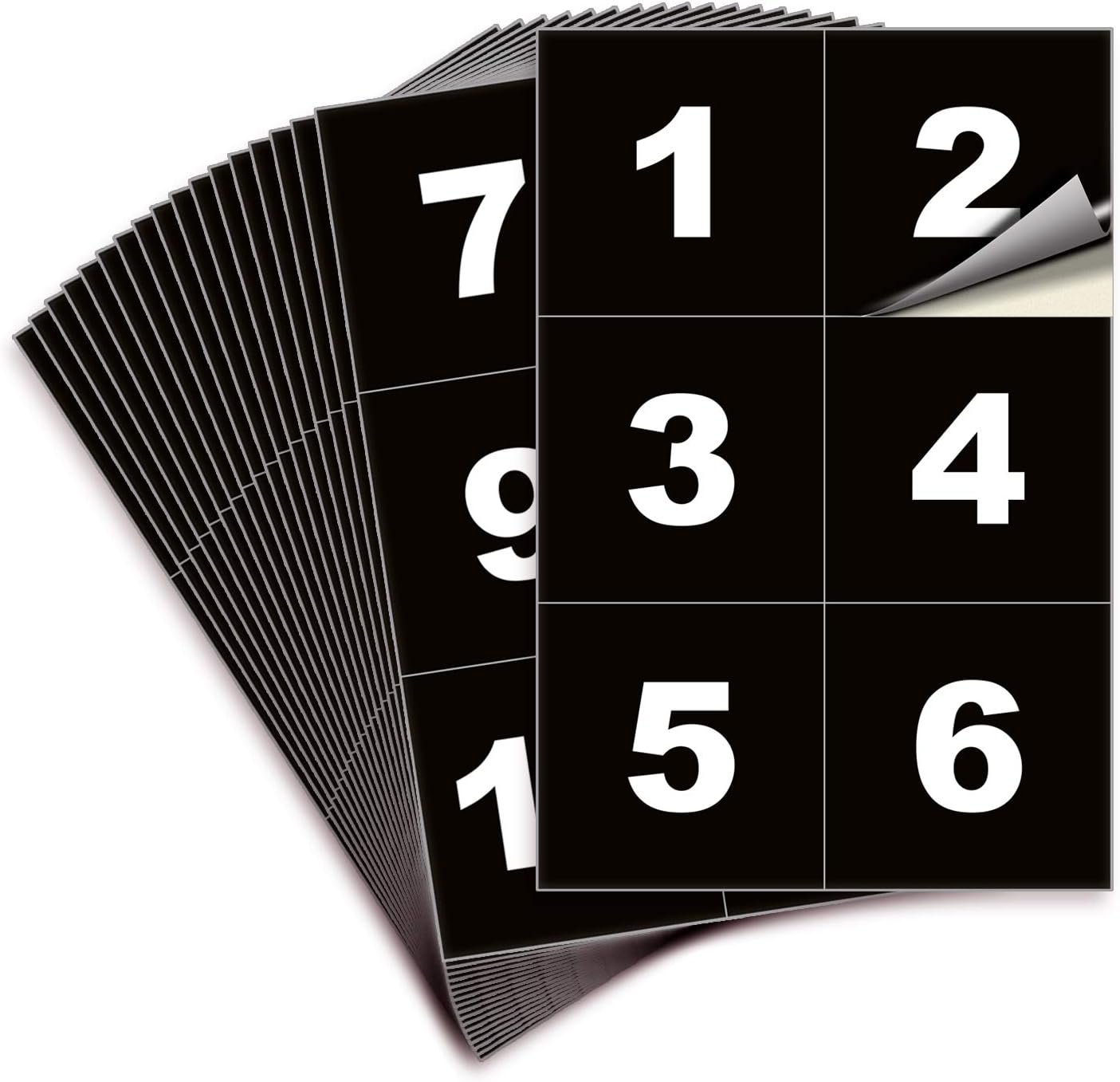 iSYFIX Black Consecutive Number Stickers – 1 to 100, 3-inch, 1 Set – Vinyl Self Adhesive Premium Decal, Ideal for Inventory, Storage, Organizing, Boxes, Bins, Toolbox, Lockers & More, Indoor/Outdoor