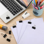 Jetec 800 Pieces 1 Inch Black Binder Clips Bulk Medium Paper Clamps Metal Paper - Image 7