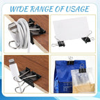 Jetec 500 Pieces 1. 25 Inch Black Binder Clips Bulk Large Paper Clamps Metal - Image 5