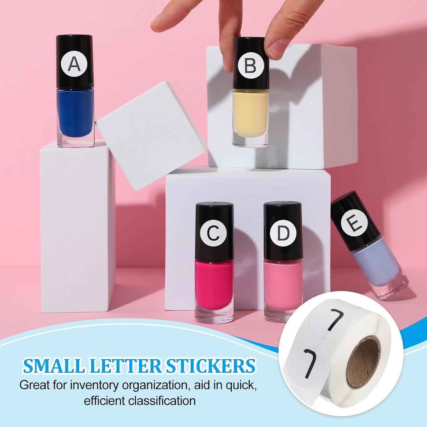 PATIKIL 1" Letter J Stickers, 4 Rolls Self-Adhesive Alphabet Round Circle Dots Labels for Organization Storage Inventory Boxes Scrapbook Craft 2000 Pcs Total