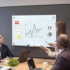 MaxGear Glass Whiteboard Wall Mounted, Frameless Magnetic Dry Erase Board - Image 4