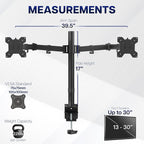 VIVO Dual Ultrawide Monitor Desk Mount, Heavy Duty Fully Adjustable Steel Stand - Image 4