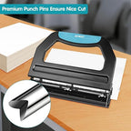 AFMAT 3 Hole Punch Heavy Duty, 9/32" Holes, 50-Sheet Hole Puncher 3 Ring - Image 5