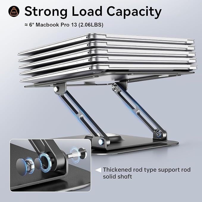 JOYEKY Laptop Stand for Desk, Adjustable Computer Stand - Image 5