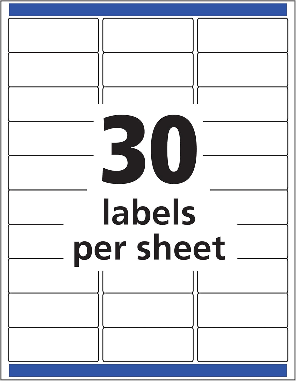 Avery Printable Address Labels for Laser Printers, 1" x 2-5/8", Matte Clear, 300 Blank Mailing Labels (15660) (Pack of 5)