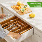 Pipishell Bamboo Expandable Drawer Organizer - Image 6